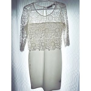 White lace dress size small
